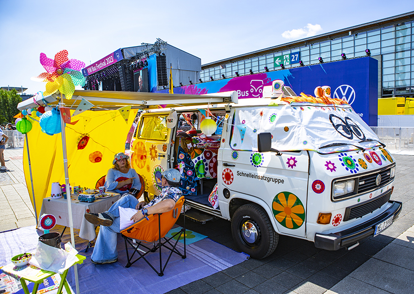 VW Bus Festival 2023 in Hannover.